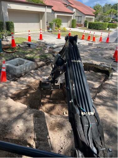Stormwater infrastructure repair in progress
